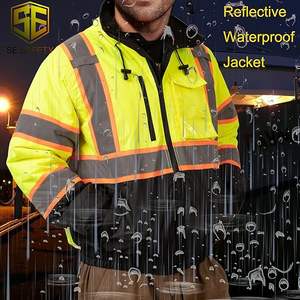 Vestes de travail de sécurité réfléchissantes de haute qualité pour hommes, vestes à haute visibilité pour hommes - Product Image 4