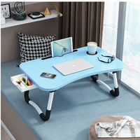 Table pliante portable en MDF réglable, support de lit, plateau, table d'étude pour enfants, bureau