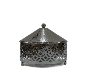 Chauffe-plats pour buffet en acier inoxydable minimaliste personnalisé Récipient rond 1L Plat à friture Casserole Pot Couvercle en métal Utilisation en cuisine - Product Image 2