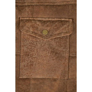 Gilet en cuir véritable personnalisable OEM ODM, nouveau style, pour homme, meilleur vêtement d'extérieur d'hiver, respirant, chaud, chauffant, respirant pour homme - Product Image 5