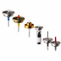 Valve d'aérosol inversée en métal de 20 mm de haute qualité, conception anti-fuite, pour emballage de pulvérisation de dégraissant pour machines industrielles