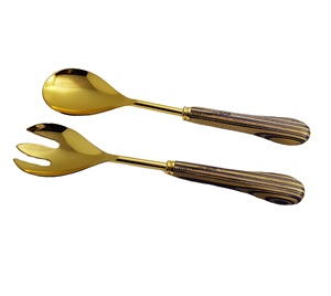 High 18/8 SS Stainless Steel Affordable Wedding Sliver Fork & <b>Spoon</b> Salad Server for Dinner <b>Table</b> <b>Spoon</b> with Best Design Handle - Product Image 3