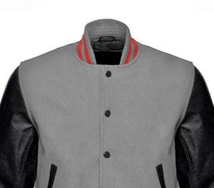 แจ็คเก็ตทรงวาร์ซิตี้คอปกตั้งทันสมัยพร้อมโลโก้ด้านหน้าในสีสันโมเดิร์น เหมาะสำหรับเสื้อผ้าสตรีทแวร์ของวัยรุ่น สวมใส่สบายในชีวิตประจำวัน - Product Image 4