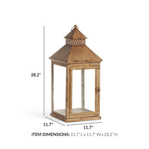 Lanterne à bougie suspendue en bois pour anniversaire de Pâques et décor de fête de Noël avec bocaux à bougies pour la décoration intérieure - Product Image 3