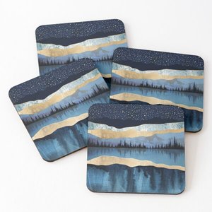 Hot Selling Anti Skid Insulation <b>Waterproof</b> Soft Non-slip Wood Coasters Cup <b>Mat</b> for Tabletop Protection Custom Wooden Coasters - Product Image 4
