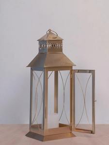 Lanterne royale marocaine en verre de couleur dorée avec cadre en fer pour la maison, la fête de mariage et la décoration de jardin, remise spéciale de Noël - Product Image 4