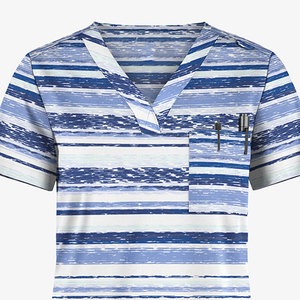 Ensemble d'uniformes médicaux personnalisés pour hommes et femmes, tenue d'infirmière extensible, uniformes unisexes tendance à vendre - Product Image 3
