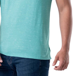Último diseño de manga corta logotipo personalizado impresión hombres camiseta precio al por mayor de alta calidad hombres camisetas casuales en color sólido OEM - Product Image 4