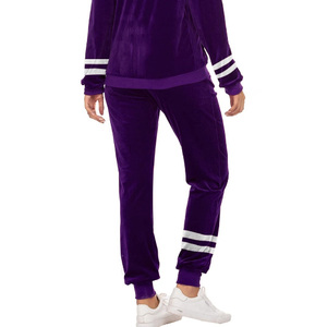 Offre Spéciale femmes décontracté épais polaire pantalons de survêtement à capuche survêtement ensembles hiver gros adulte survêtement survêtement motif solide - Product Image 3