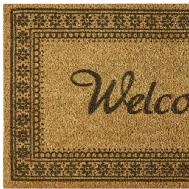 Rubber Backed Outdoor Welcome Polyester Fiber Door Mats Cheap Printed Washable Rubber Anti-Slip Coir Door Mats Quality Entrance
