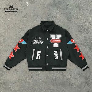 Chaqueta Deportiva de Moda con Diseño de Dibujos Animados, Chaqueta Universitaria Personalizada para Hombre, Mujer y Niños, Bordado, 100% Calidad, Informal, ODM - Product Image 2