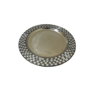 Assiette de service ronde moderne pour restaurant, hôtel et plats de restauration à domicile avec design en mosaïque par le designer Dinner Mosaic - Product Image 6