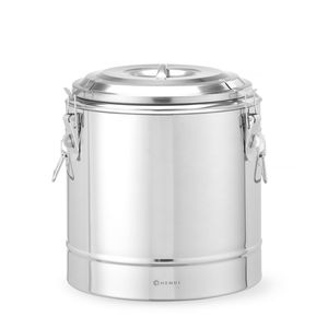 Conteneur de stockage alimentaire isotherme portable HENDI 19L, argenté, pour cuisine, 350x(H)400mm - Product Image 1