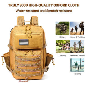 Mochila táctica de alta calidad con logotipo personalizado bordado de impresión al aire libre senderismo Camping bolsa de viaje OEM fabricante suministro - Product Image 5