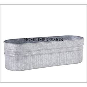 Lujosa maceta galvanizada de metal Aspecto admirable Color personalizado Hecho a mano Jardín y productos decorativos para el hogar Suministros - Product Image 3