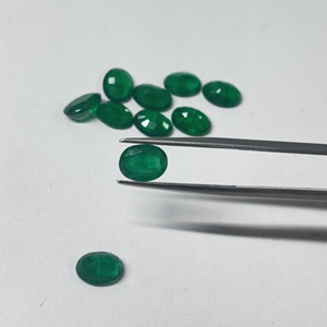 Esmeralda Zambiana Natural, Forma Ovalada, Facetada, Verde, Gema Suelta para Joyería, Preciosa, Certificada, de 2x4 mm a 8x10 mm - Product Image 5