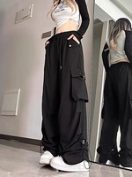Tendance femmes Baggy Jogger séchage rapide 100% coton décontracté Cargo pantalon femmes surdimensionné multi-poches pantalon fabricant