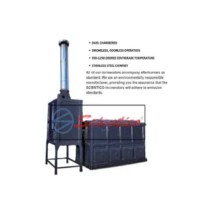 Easy Operational Hot Selling Cremation Animal Incinerator for Recycle Animal Waste from Indian Supplier