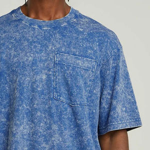 T-shirt personnalisé pour hommes avec lavage à l'acide T-shirts fabriqués par des professionnels pour hommes avec lavage à l'acide Prix abordables pour couple unisexe - Product Image 2