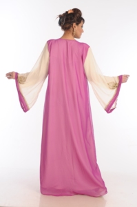 Caftanes Georgette multicolores con bordado Zari Work ODM Supply Característica transpirable para uso islámico - Product Image 2