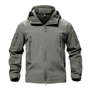 เสื้อแจ็คเก็ตผู้ชายแบบขายส่ง กันน้ำ สไตล์ลำลอง เรียบง่าย ผ้า softshell ขายดีที่สุด เสื้อแจ็คเก็ต softshell สำหรับกิจกรรมกลางแจ้ง - Product Image 1