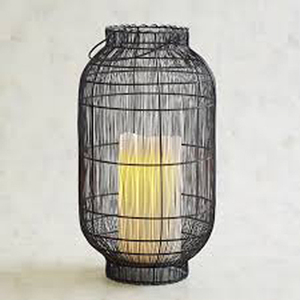 Bungalow Rose Iron Wire <b>Lantern</b> Antique Gold - Product Image 6