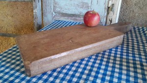 X grand bloc à découper en bois Vintage français ancien et planche à pain Durable et durable de 12mm d'épaisseur passe au lave-vaisselle - Product Image 5