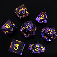 Dés en résine Longyan DND mobiles, Dragon et Cthulhu, version américaine en stock, vente en gros, jeu de rôle de société COC