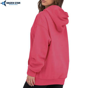 Sweat-shirts à capuche écologiques pour femmes, couleur unie, 100% coton molletonné, séchage rapide, respirant, anti-rides, broderie 3D - Product Image 2