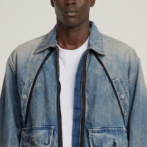แจ็กเก็ตยีนส์สำหรับผู้ชายเสื้อแจ็กเก็ตเดนิมเข้ารูปแบบมืออาชีพ - Product Image 5