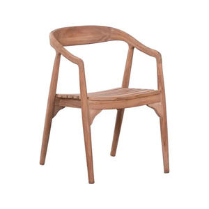 Chaise de salle à manger en teck massif indonésien de haute qualité, best-seller, design moderne, utilisation intérieure et extérieure, prix - Product Image 1