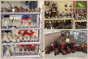 Wholesale Country Christmas Felt <strong>Mouse</strong> <strong>Ornament</strong> Plush Red Gray Handmade Hanging <strong>Ornaments</strong> - Product Image 6