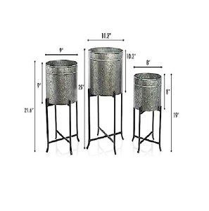 Custom Logo <b>Galvanized</b> Iron Planter Beverage <b>Tub</b> Ice Bucket for Beverages Cooling Kitchen & Tabletop Bar & Wine <b>Tub</b> - Product Image 6