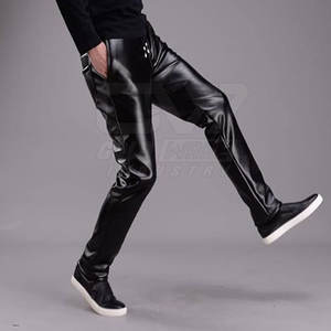 กางเกงหนังสำหรับผู้ชายกางเกงหนังมีโลโก้ของคุณเอง - Product Image 4