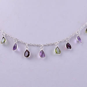 สร้อยคอมาร์คีสเตอร์เงิน925สำหรับผู้หญิงดีไซน์คลาสสิกเครื่องประดับหรูหราพร้อมอัญมณีผสมของขวัญแต่งงานที่สมบูรณ์แบบ - Product Image 3