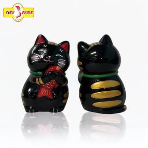 Nouveau design créatif Figurines de poisson et chat en résine Statues d'animaux colorés Personnaliser la couleur VIETSTYLE Décoratif pour la maison fait à la main - Product Image 3
