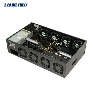 เคสคอมพิวเตอร์8 GPU ระยะห่าง70mm, เคส3070 GPU เงียบสำหรับแท่นขุดเจาะที่บ้าน