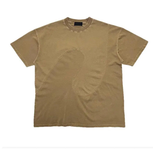 New Arrival Drop Shoulder T-shirts 100% Cotton Cut and Sew T-shirt for Men Drop Shoulder Heavyweight 100% Cotton T-Shirt Men - Product Image 2