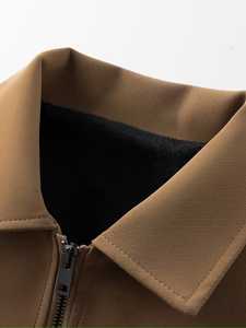 Nueva Chaqueta de Piel de Oveja al por Mayor para Hombre, Moda 2026, Logotipo Frontal Personalizado, Color Personalizable, Invierno, Resistente al Viento, Transpirable, para Exteriores - Product Image 4