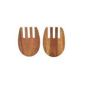 Hot Selling Large Wooden Salad Servers Set For Personalized Use Customized Logo Wooden Salad Hands Customized Packing And Sale - Product Image 5