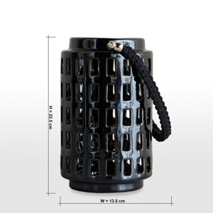 Linterna de vela de Metal artístico, luz decorativa de primera calidad hecha a mano, acento elegante para un ambiente festivo y acogedor en el hogar - Product Image 1