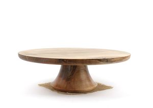 ถาดไม้อาคาเซียแบบทำมือขาตั้งสำหรับวางเค้กเครื่องล้างจานปลอดภัยสำหรับเสิร์ฟเค้กผลไม้ - Product Image 4