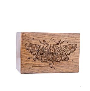 Urna de palisandro hecha a mano para cenizas humanas Urna personalizada para mascotas para adultos para perros y gatos hecha a mano - Product Image 2