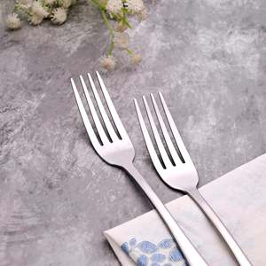 Mini Snappy Luxury Silver Metal <b>Forks</b> and Food Picks (Set of 2) for Home and Restaurant Use Small Tableware - Product Image 2