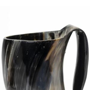 Authentic Eco-Friendly Viking Horn <b>Mug</b> Handmade Buffalo Horn Food Grade Medieval Style Religious Feng Shui Animal Beer <b>Mug</b> - Product Image 2
