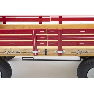 Chariot de jardin POLY Speedway Express 24″ x 48″ (rose) avec freins 1200 # - Product Image 5