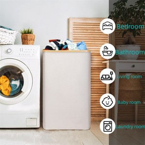 Cesto de <span class=keywords><strong>ropa</strong></span> sucia plegable para el hogar, con tapa, 120L, con bolsa <span class=keywords><strong>extraíble</strong></span>, venta al por mayor - Product Image 4