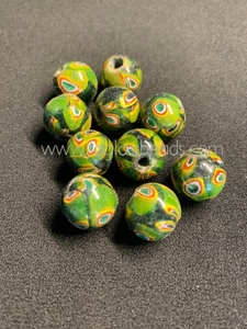 Cuentas indias de Murano hechas a mano, cristal de 8mm, fabricación de joyas de moda, cuentas sueltas, negro, azul, blanco, mezcla de colores claros, decoración - Product Image 5