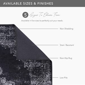 Tapis de sol traditionnel en tissage plat Netline Home, antidérapant, pour la cuisine et le salon, décoratif, lavable, ensemble de tapis - Product Image 4