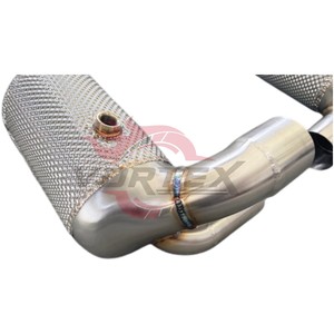Collecteur d'échappement Vortex avec catalyseur et bouclier thermique pour Porsche 991.2 Carrera 16-17 - Product Image 2